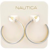 image:imageNautica Split Hoop Earrings for Women 30 mm Long