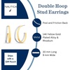 image:imageNautica Split Hoop Earrings for Women 30 mm Long