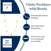 image:imageNautica Station Bead Necklace for Women 25 Inches Long Lobster Clasp