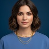 image:imageNautica Three Row Layered Necklace for Women Mariner Wheat Paperclip Chain