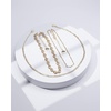 image:imageNautica Three Row Necklace for Women Layered Statement Chain 1620 Inches