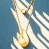 image:imageNautica Two Row Teardrop Necklace Set for Women 1622 Inches Long