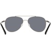 image:imageNautica mens N111sp Aviator SunglassesMatte Silver