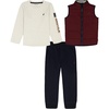 image:imageNautica 3 PC PUFF VEST PANT SET