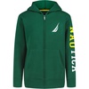 image:imageNautica Boys Long Sleeve Fleece Full Zip Hoodie Comfortable Relaxed FitJclass Evergreen