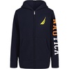 image:imageNautica Boys Long Sleeve Fleece Full Zip Hoodie Comfortable Relaxed FitJclass Sport Navy
