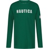 image:imageNautica Boys Long Sleeve Screen Print Graphic TShirtChain Stitch Evergreen