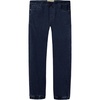 image:imageNautica Boys Pullon Stretch Denim JoggerStyle Jeans 5Pocket Style amp Drawstring ClosureDark Blue