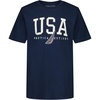 image:imageNautica Boys Short Sleeve JClass Logo Crew Neck TShirt Soft Comfortable Relaxed FitTeam Usa Yale Blue