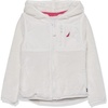 image:imageNautica Girls Chipie Faux Fur Jacket Hooded Lightweight Coat With Nylon Yoke Fullzip FrontMarshmallow