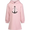 image:imageNautica Girls Long Sleeve Fleece Sweatshirt DressCoral Blush Sequin