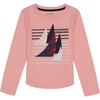 image:imageNautica Girls Long Sleeve Graphic TShirt Flip Sequin and Glitter EmbellishmentsPink Dolphin Sail