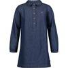 image:imageNautica Girls Short Sleeve Chambray Shirt DressDark Rinse Chambray