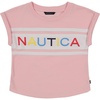 image:imageNautica Girls Short Sleeve Graphic Logo TShirt Everyday Casual Wear Soft amp Comfortable FitAlmond Blossom Billboard