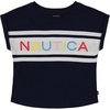 image:imageNautica Girls Short Sleeve Graphic Logo TShirt Everyday Casual Wear Soft amp Comfortable FitPeacoat Billboard