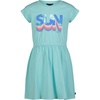 image:imageNautica Girls Short Sleeve Jersey Tee Dress with Elastic Cinched Waist Fun Designs amp ColorsBlue Tint