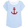 image:imageNautica Girls Short Sleeve Legacy TShirt with Flip Sequin Design Cotton Tee with Tagless InteriorAlaska Blue Anchor