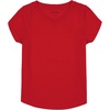 image:imageNautica Girls Short Sleeve VNeck TShirt Solid Cotton Blend Tee with Tagless InteriorNautica Red