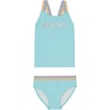 image:imageNautica Girls Twopiece Bikini Swimsuit Set UPF 50 Sun Protection QuickDry Bathing SuitTangerine Turquoise