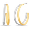 image:imageNautica Split Hoop Earrings for Women 30 mm Long