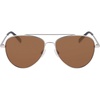 image:imageNautica mens N101sp Aviator SunglassesMatte Silver