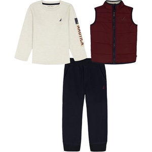 image:imageNautica 3 PC PUFF VEST PANT SET