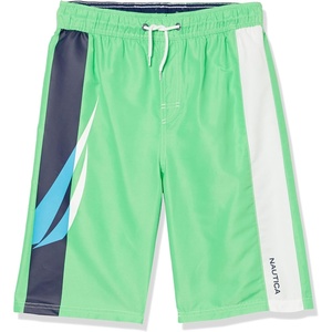 image:imageNautica Boys 47 Swim TrunkExploded Neon Green Fk17