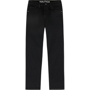 image:imageNautica Boys Classic Fit Straight Leg Denim Jeans 5Pocket Style Zipper Fly amp Button ClosureBlack