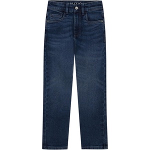 image:imageNautica Boys Classic Fit Straight Leg Denim Jeans 5Pocket Style Zipper Fly amp Button ClosureMarine Blue