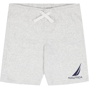 image:imageNautica Boys Pullon Fleece Shorts Drawstring ClosureJclass Lt Grey Heather