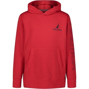image:imageNautica Boys Pullover Fleece Hoodie SweatshirtCarmine Sleeve Hit