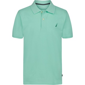 image:imageNautica Boys Short Sleeve Anchor Polo Button Closure Soft amp Comfortable Pique FabricBeach Glass