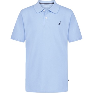 image:imageNautica Boys Short Sleeve Anchor Polo Button Closure Soft amp Comfortable Pique FabricBlue Bell