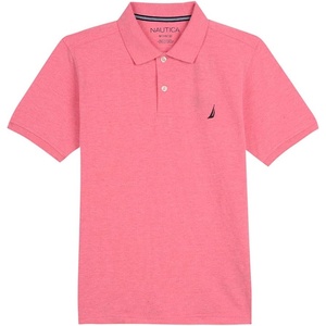 image:imageNautica Boys Short Sleeve Anchor Polo Button Closure Soft amp Comfortable Pique FabricDark Coral Cb26