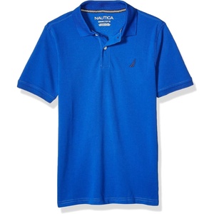 image:imageNautica Boys Short Sleeve Anchor Polo Button Closure Soft amp Comfortable Pique FabricLegacy Cobalt