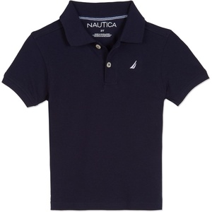 image:imageNautica Boys Short Sleeve Anchor Polo Button Closure Soft amp Comfortable Pique FabricLegacy Sport Navy