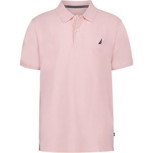 image:imageNautica Boys Short Sleeve Anchor Polo Button Closure Soft amp Comfortable Pique FabricPale Pink