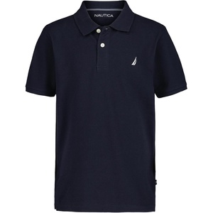 image:imageNautica Boys Short Sleeve Anchor Polo Button Closure Soft amp Comfortable Pique FabricSport Navy