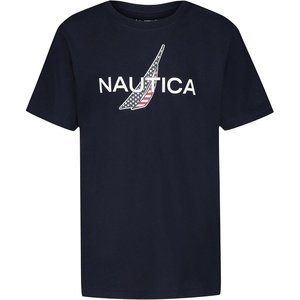 image:imageNautica Boys Short Sleeve JClass Logo Crew Neck TShirt Soft Comfortable Relaxed FitAmericana Sport Navy