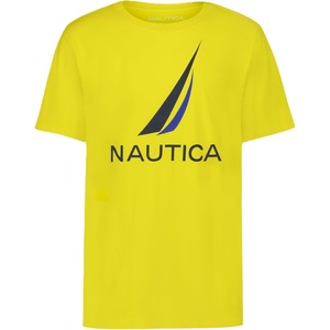 image:imageNautica Boys Short Sleeve JClass Logo Crew Neck TShirt Soft Comfortable Relaxed FitJclass Blazing Yellow