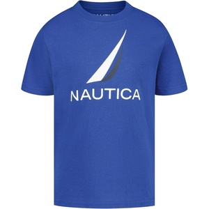 image:imageNautica Boys Short Sleeve JClass Logo Crew Neck TShirt Soft Comfortable Relaxed FitJclass Cobalt