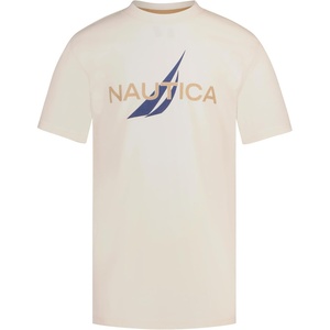 image:imageNautica Boys Short Sleeve JClass Logo Crew Neck TShirt Soft Comfortable Relaxed FitMesh Turtle Dove