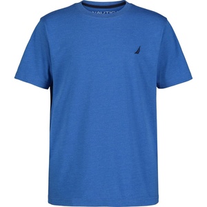 image:imageNautica Boys Short Sleeve Solid Crew Neck TShirt Soft Comfortable Relaxed FitBlue Heather