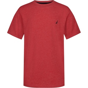 image:imageNautica Boys Short Sleeve Solid Crew Neck TShirt Soft Comfortable Relaxed FitCarmine Heather