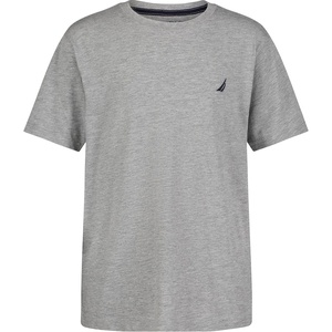 image:imageNautica Boys Short Sleeve Solid Crew Neck TShirt Soft Comfortable Relaxed FitGrey Heather