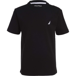 image:imageNautica Boys Short Sleeve Solid Crew Neck TShirt Soft Comfortable Relaxed FitLegacy Black