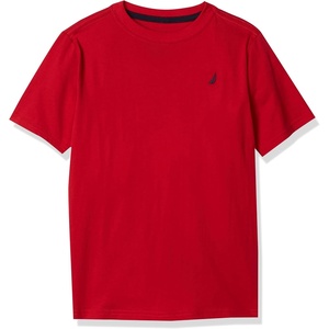 image:imageNautica Boys Short Sleeve Solid Crew Neck TShirt Soft Comfortable Relaxed FitLegacy Carmine