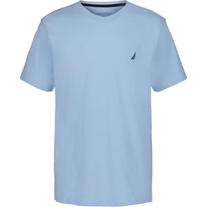 image:imageNautica Boys Short Sleeve Solid VNeck TShirt Soft Comfortable Relaxed FitBlue Bell