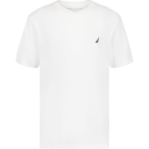 image:imageNautica Boys Short Sleeve Solid VNeck TShirt Soft Comfortable Relaxed FitWhite