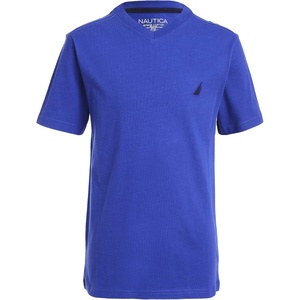 image:imageNautica Boys Short Sleeve Solid VNeck Tee ShirtLegacy Cobalt